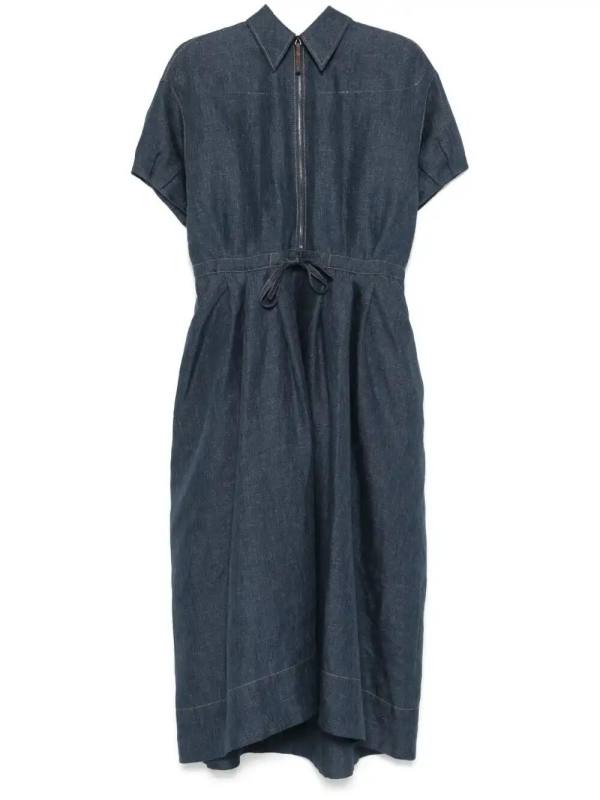 denim maxi dress