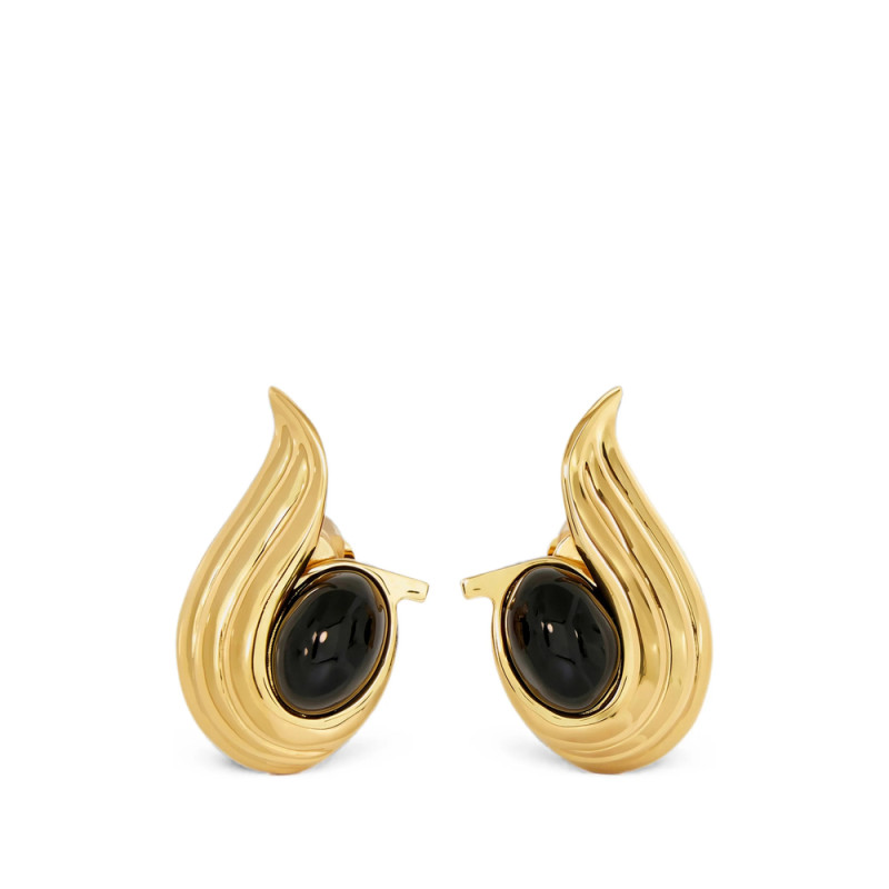 Ferragamo Earrings With Gems