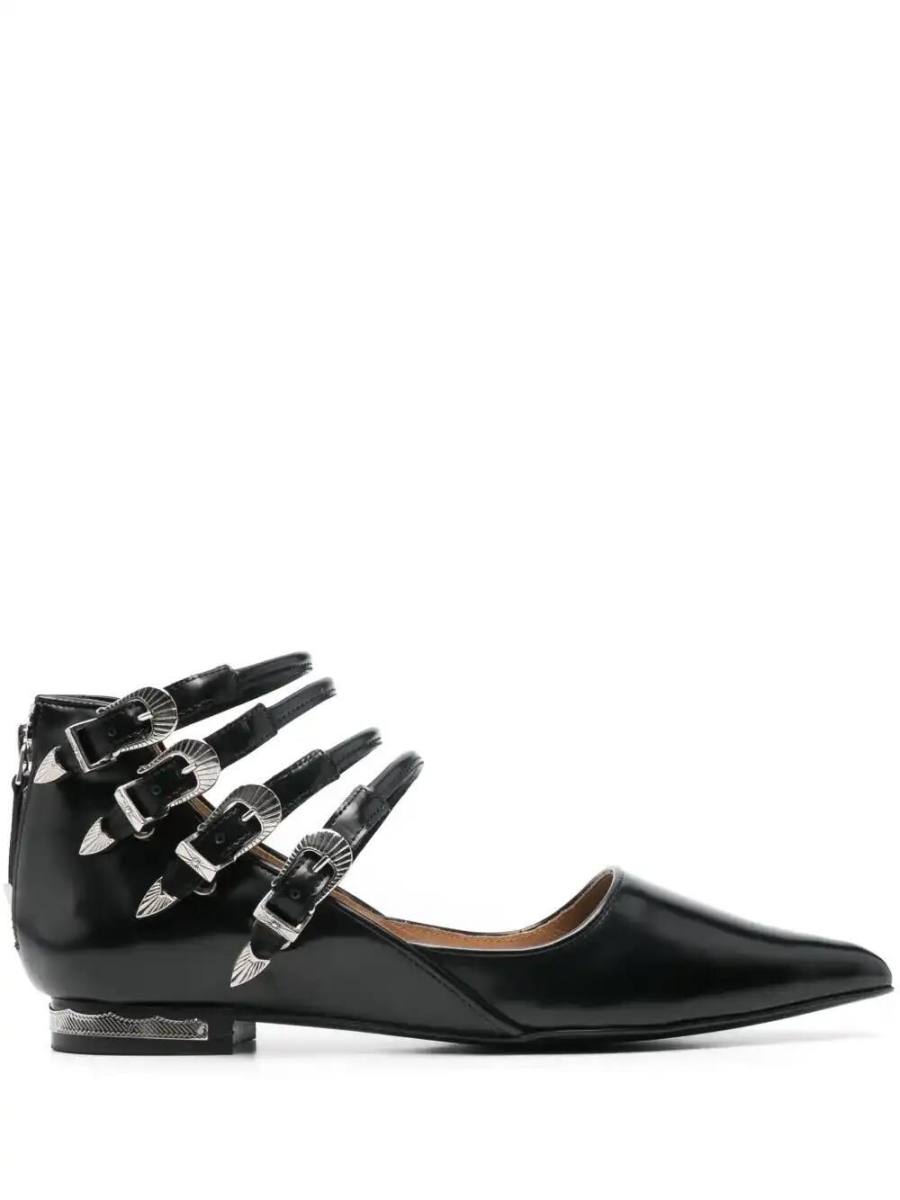 buckle-detailed ballet flats