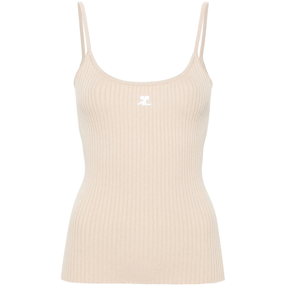 Courrèges Reedition Ribbed Top
