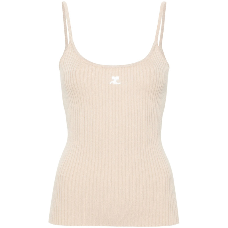 Courrèges Reedition Ribbed Top