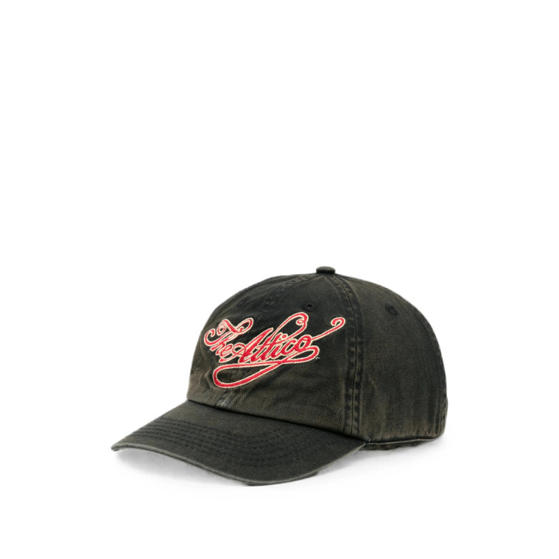 The Attico Logo-embroidered Cap