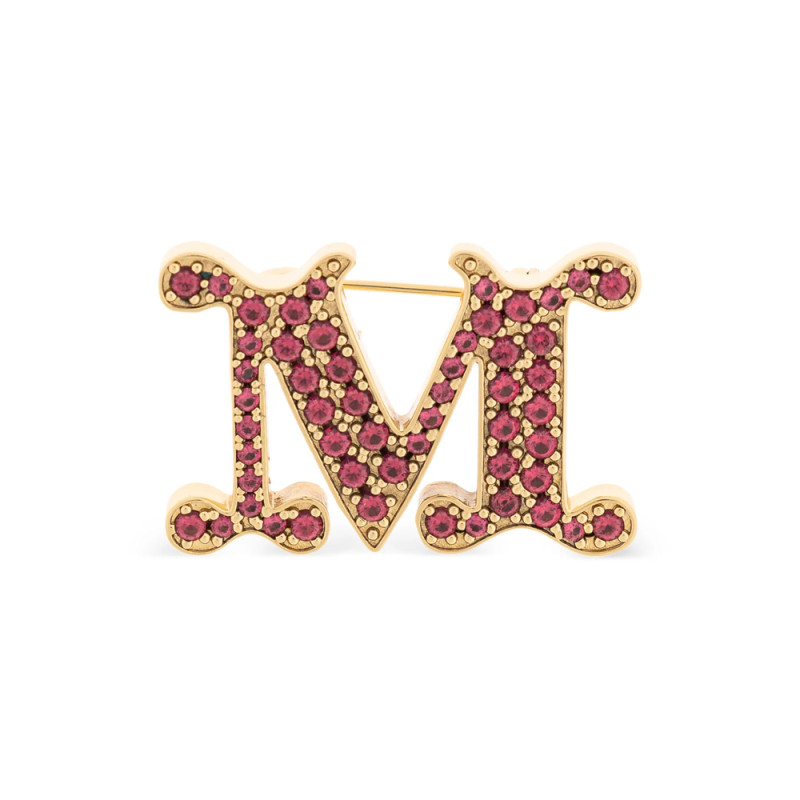Max Mara Letter Embellished Brooch