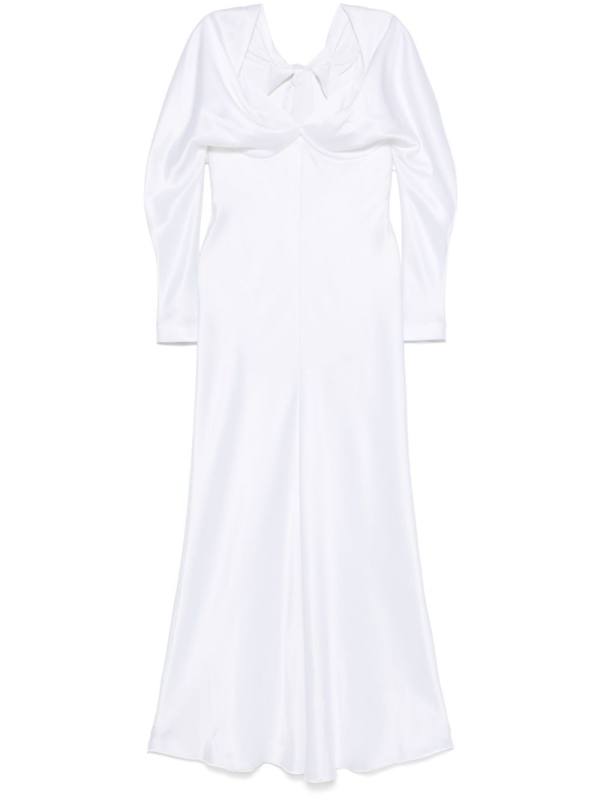 draped maxi dress