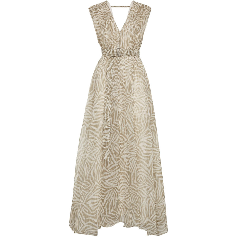Brunello Cucinelli Printed Silk Dress