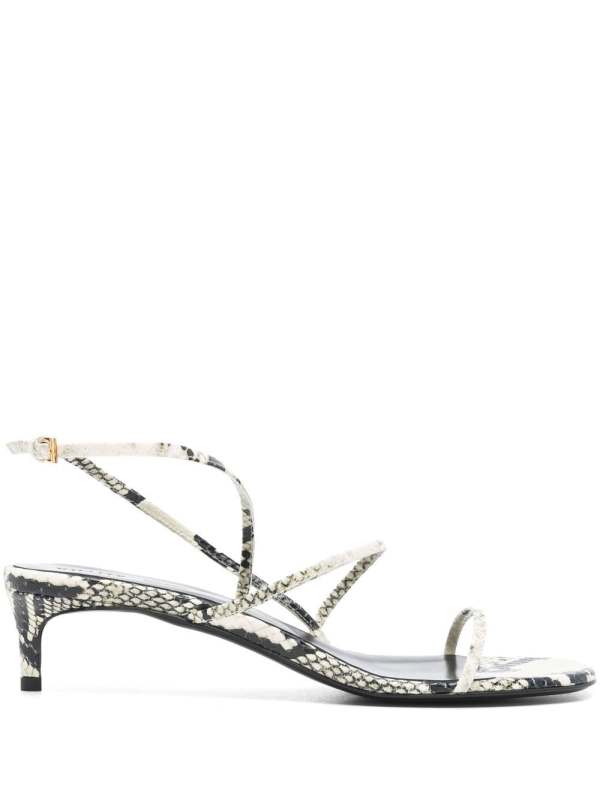 35mm snakeskin-print sandals