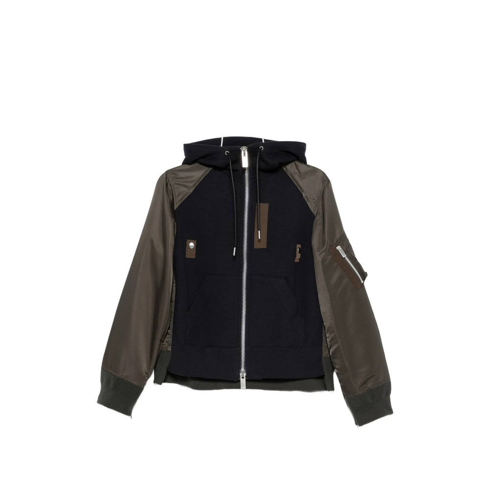 Sacai Panelled Hooded Jacket