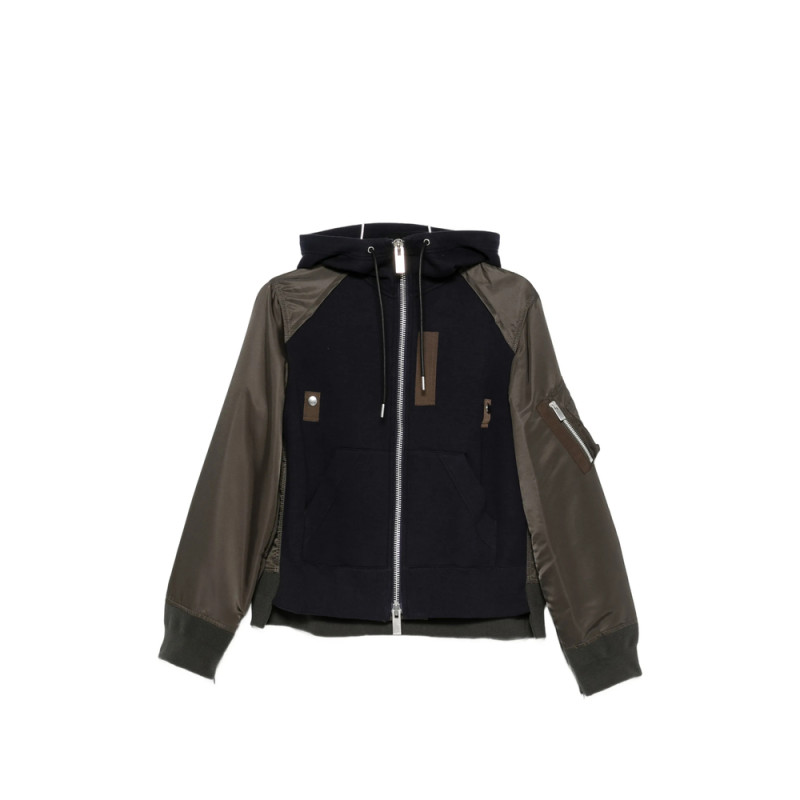Sacai Panelled Hooded Jacket