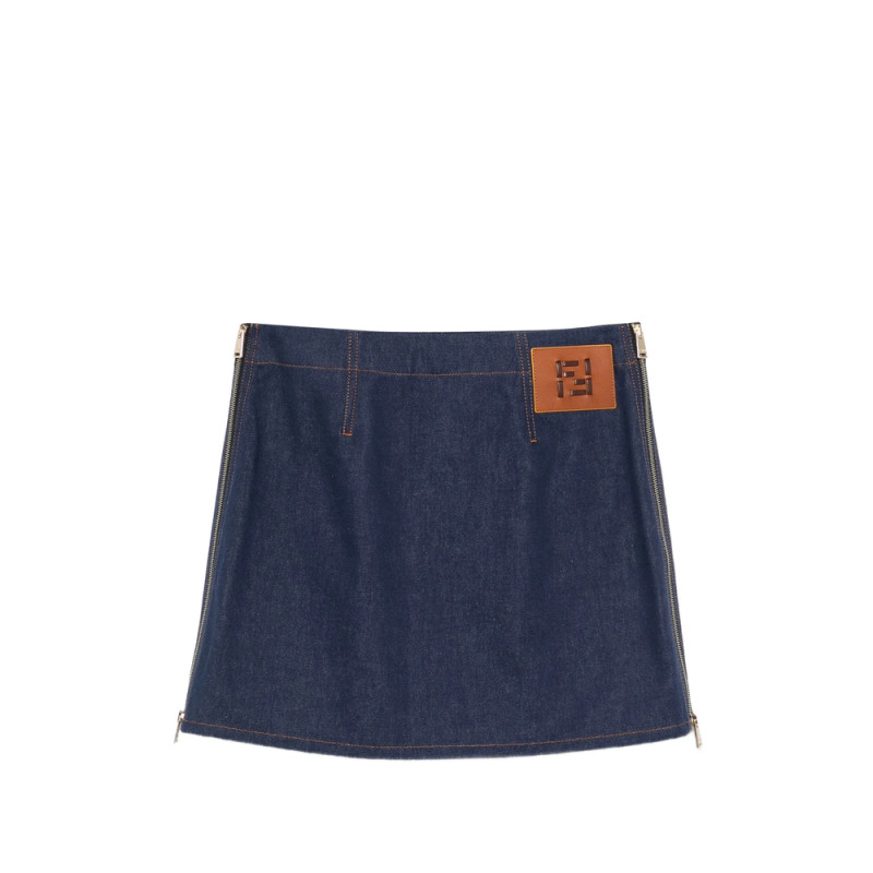 Fendi Denim Mini Skirt