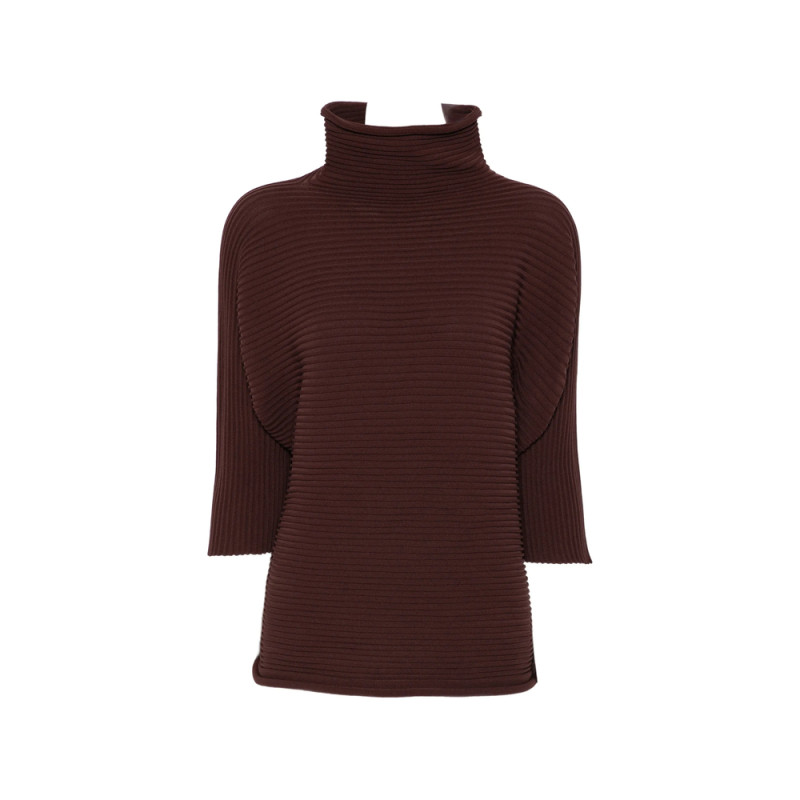 Pleats Please Issey Miyake Pleated High-neck Top