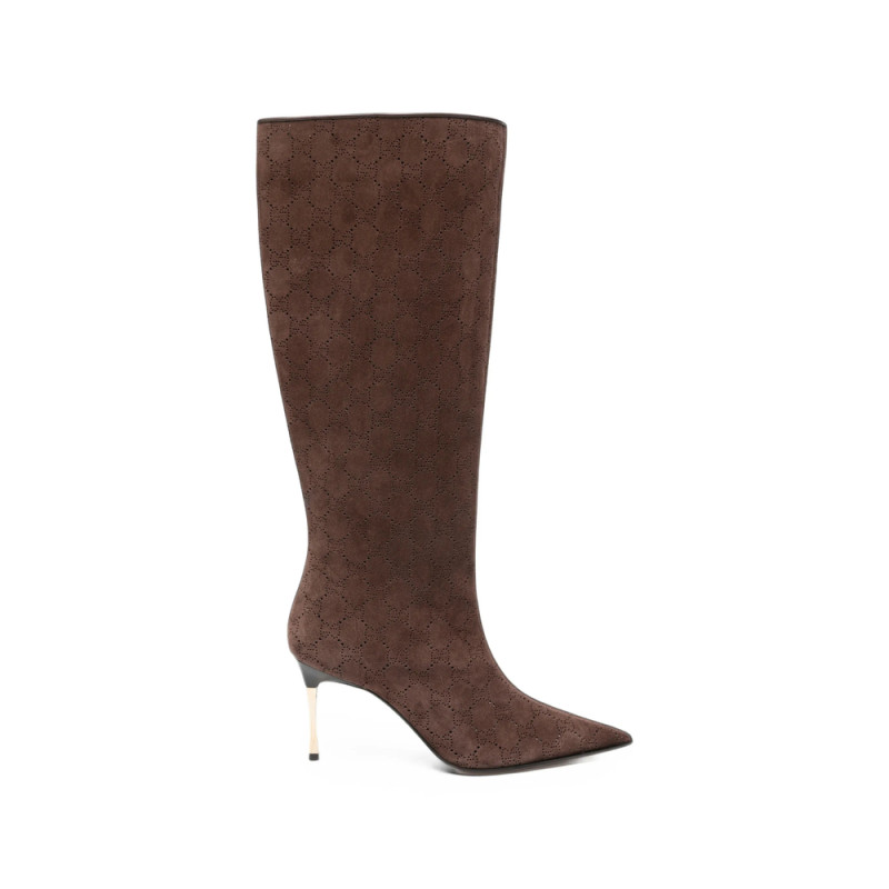 Gucci GG Supreme Perforated Suede Boots