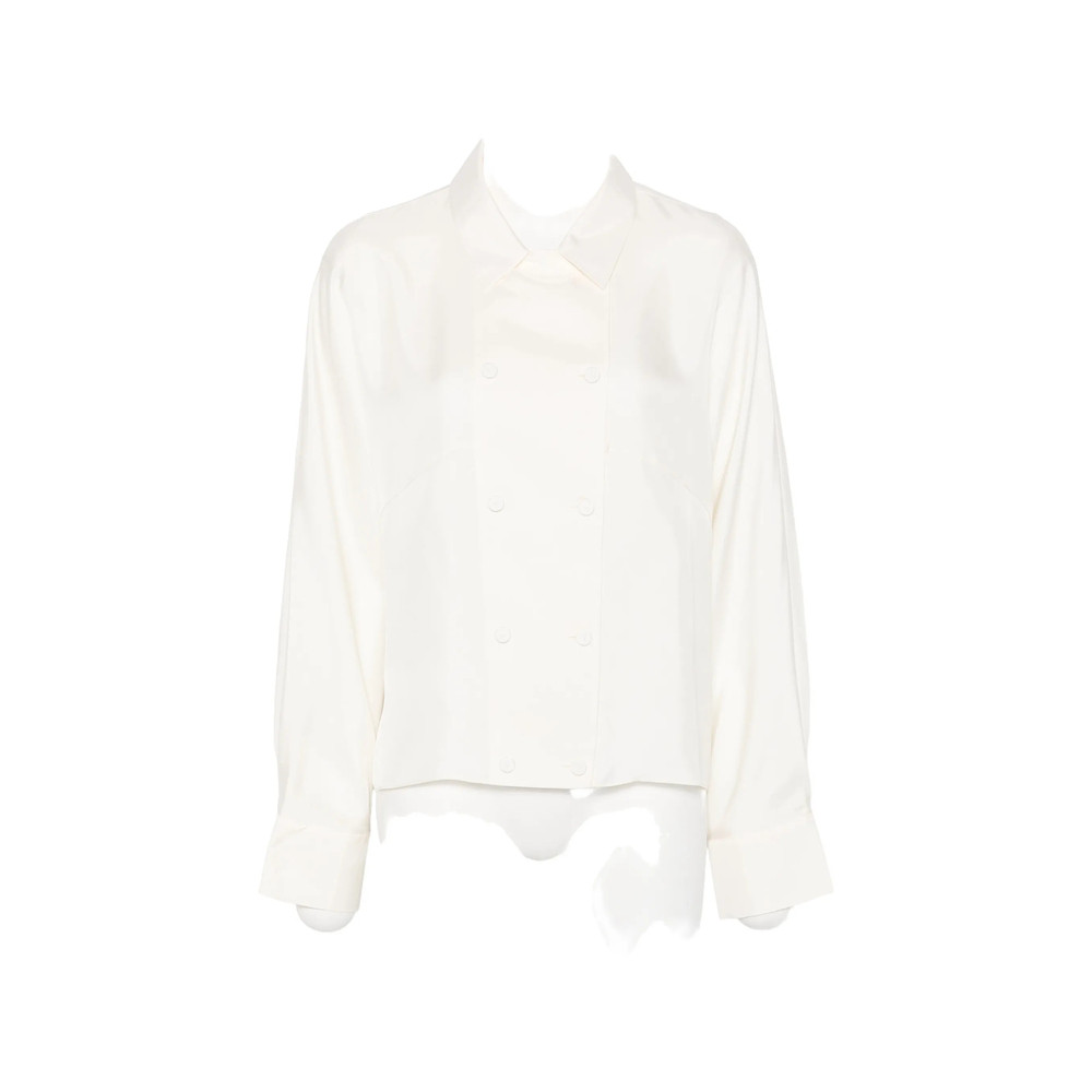 Róhe Double-breasted Silk Shirt