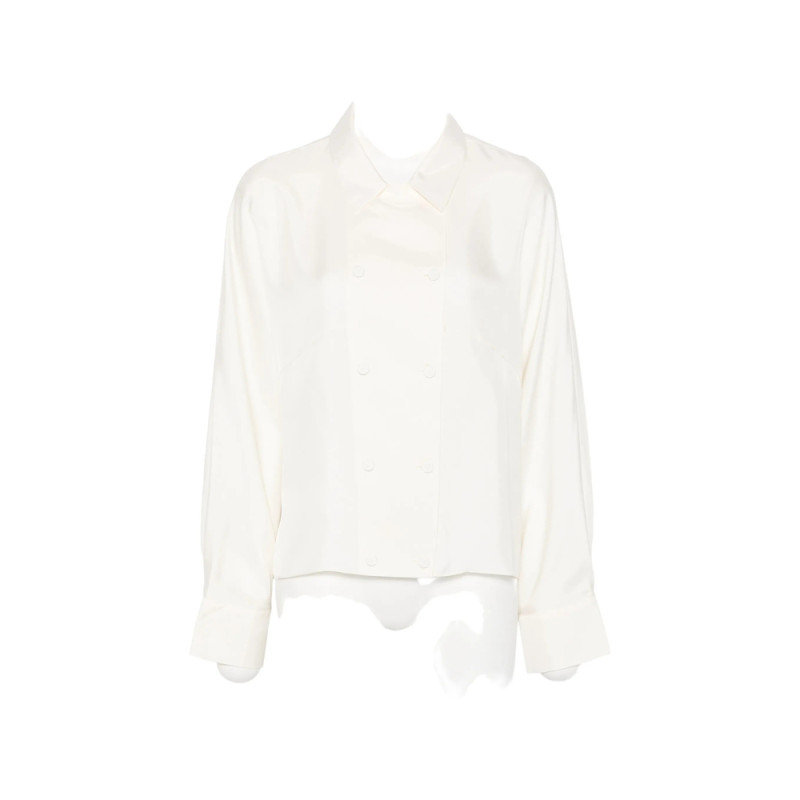 Róhe Double-breasted Silk Shirt