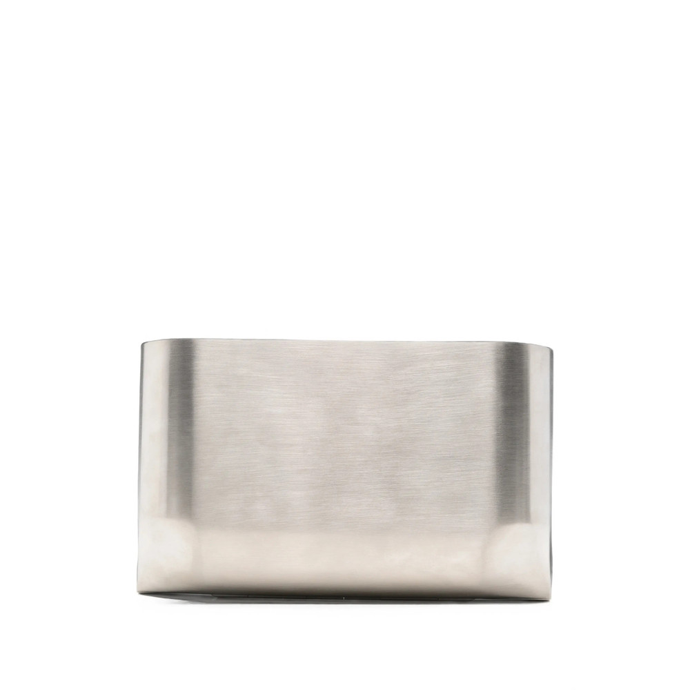 Rick Owens Sculptural Brushed-finish Clutch Bag