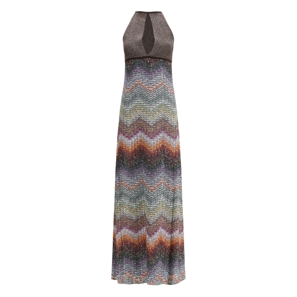 Missoni Sleeveless Zig-zag Maxi Dress