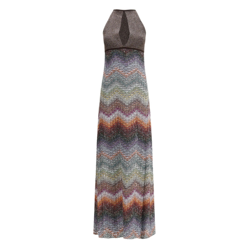 Missoni Sleeveless Zig-zag Maxi Dress