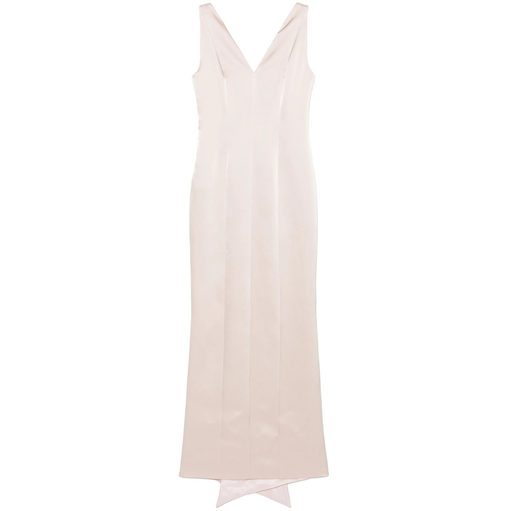 Fely Campo Satin Maxi Dress