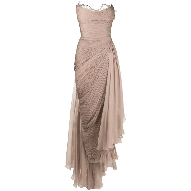 Maria Lucia Hohan Jolie Draped Silk Gown