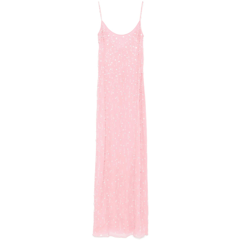 Blumarine Bead-tassel Maxi Dress