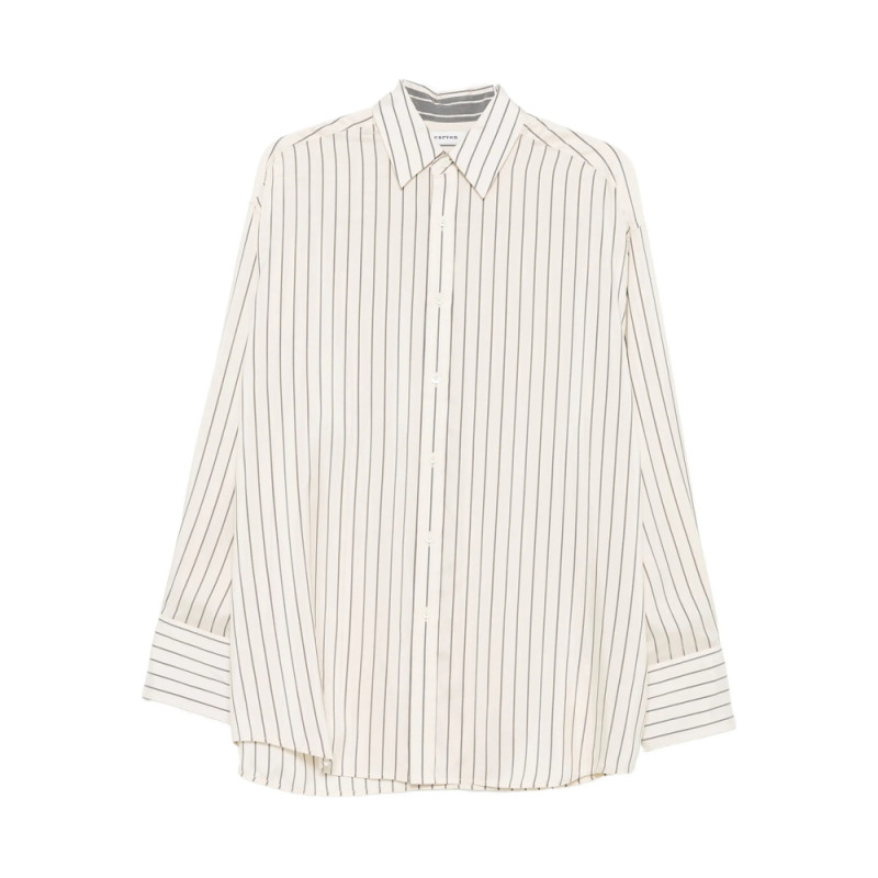 Carven Striped Silk Shirt