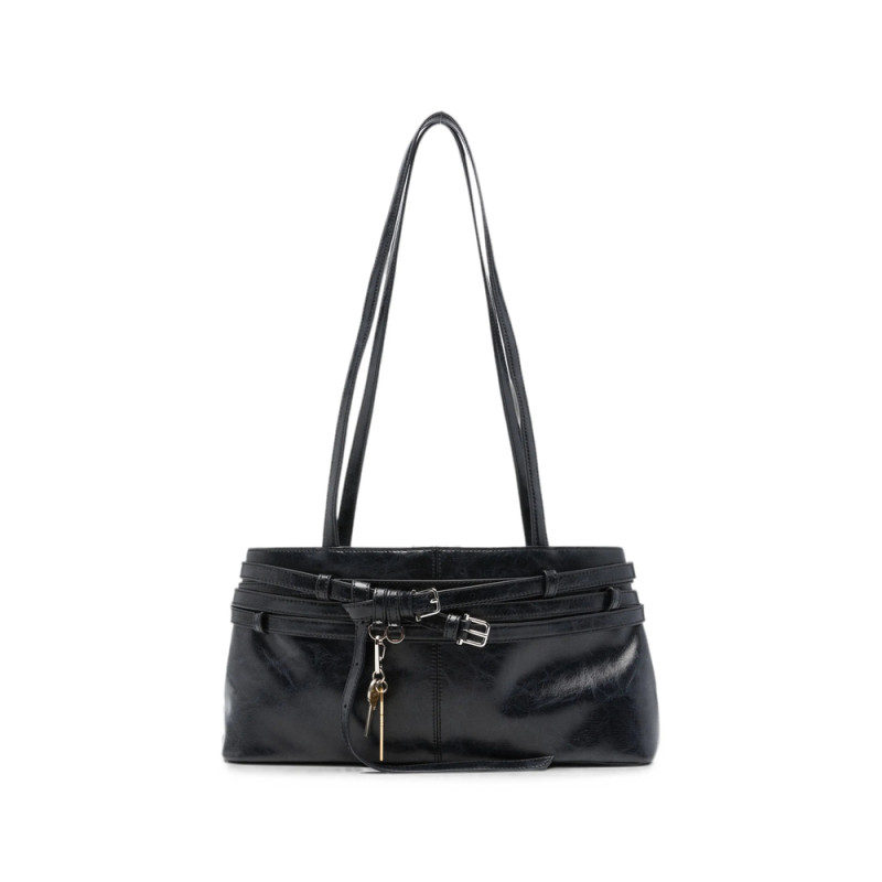 Osoi Brocle Buckled Leather Shoulder Bag