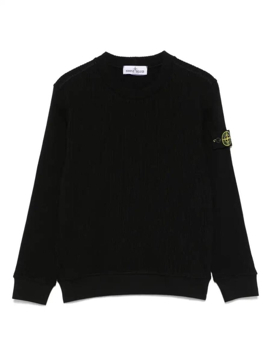 waffle-texture sweater