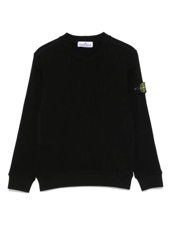 waffle-texture sweater