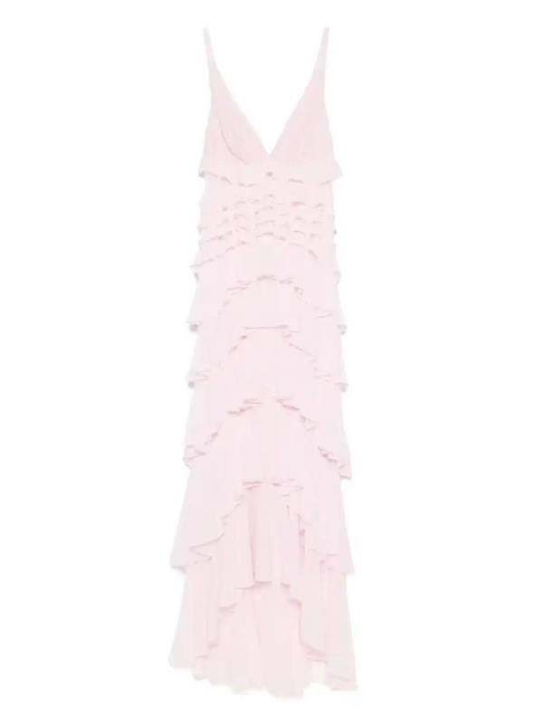 georgette tiered gown