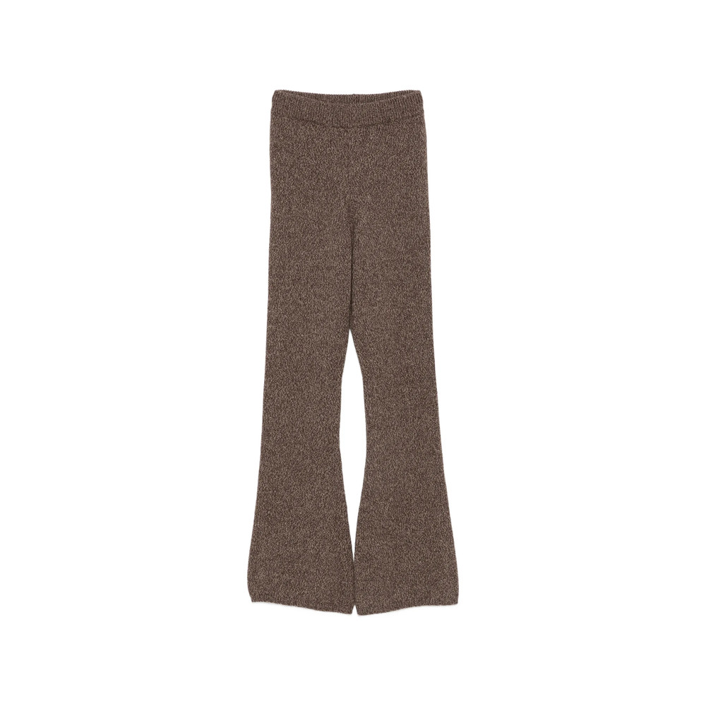 Ely Ely Fine-knit Flared Trousers