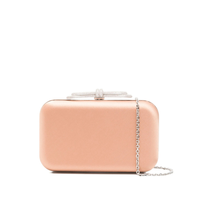 Mach & Mach Crystal-embellished Bow Clutch