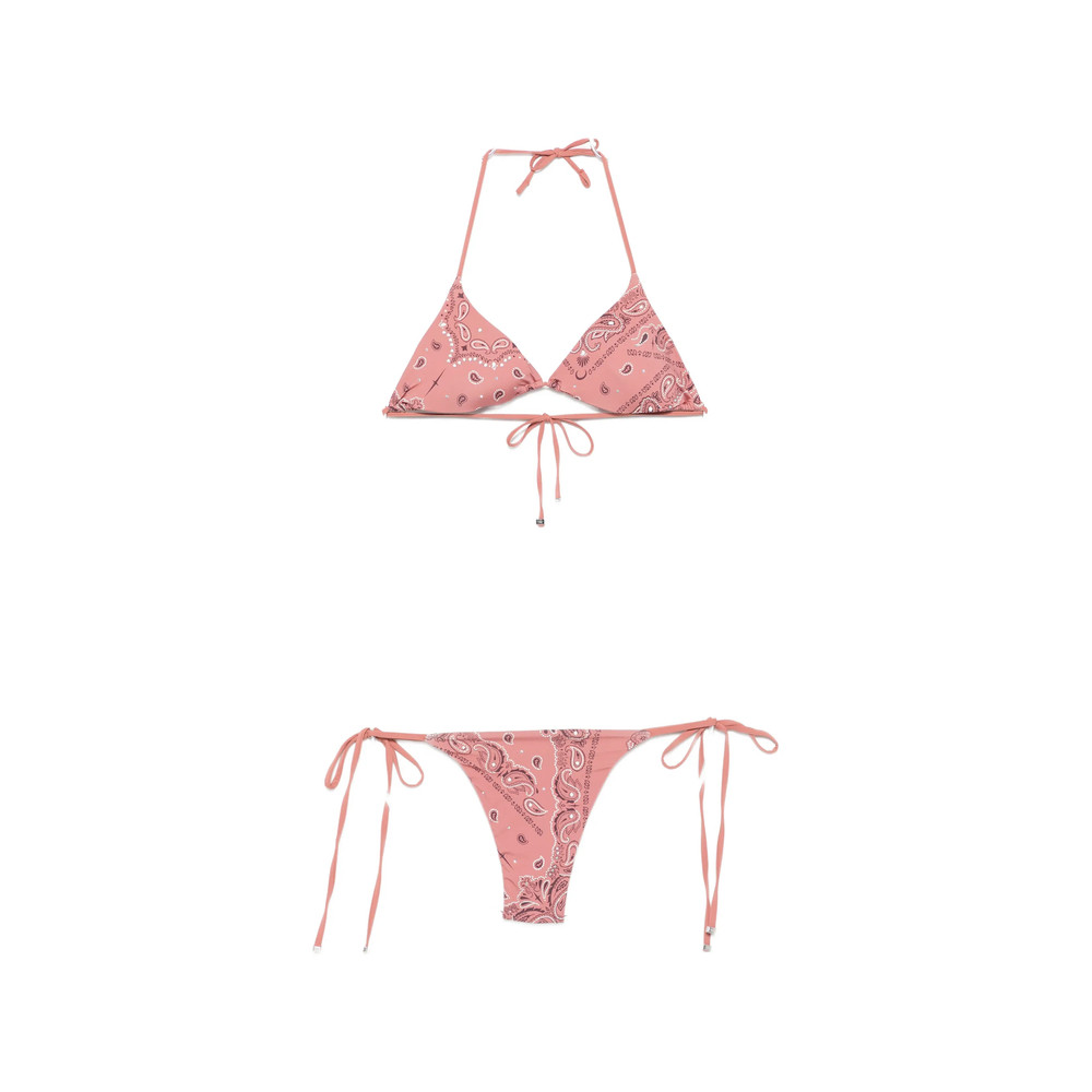 Venuja Paisley-print Crystal-embellished Bikini
