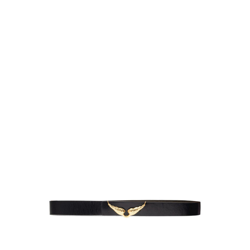 Zadig & Voltaire Winged-buckle Leather Belt