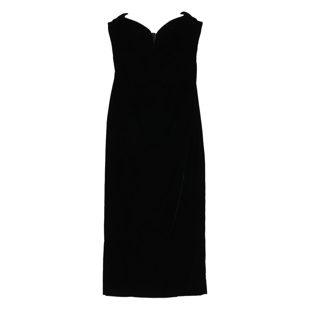 Mugler Signature Sweetheart-neckline Velvet Dress