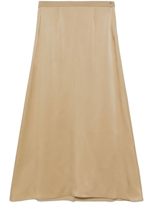 satin midi skirt