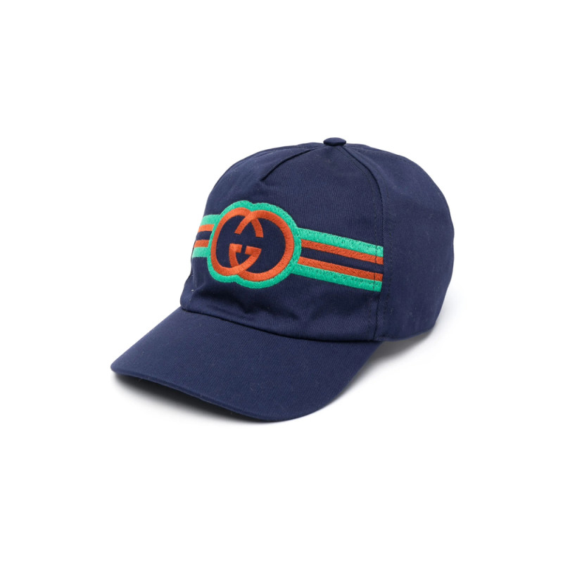 Gucci Interlocking G Logo Cotton Cap