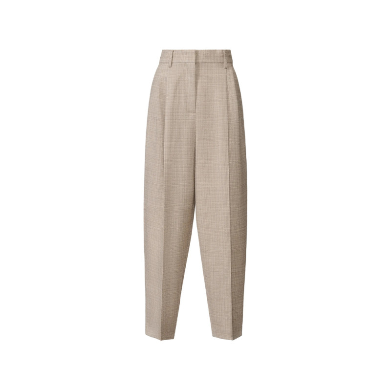 Fabiana Filippi Pleated Check-pattern Trousers