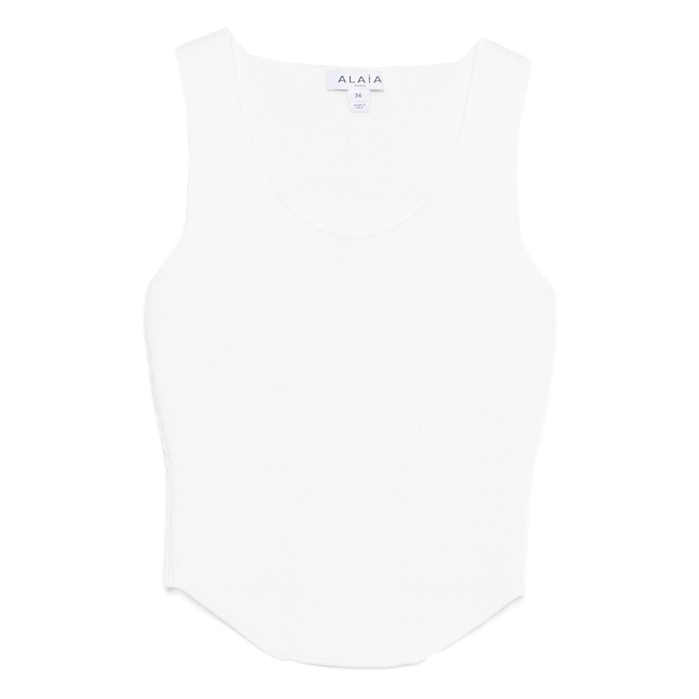 Alaïa Square-neck Top