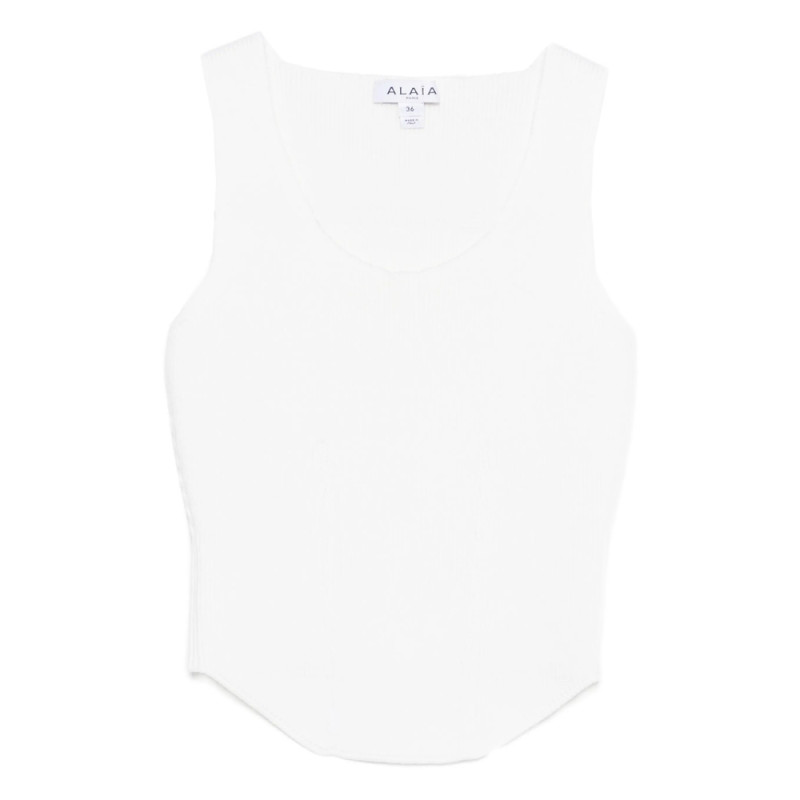 Alaïa Square-neck Top