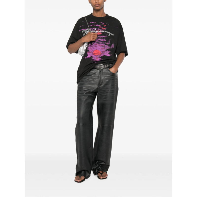 Balenciaga Graphic-print Distressed T-shirt