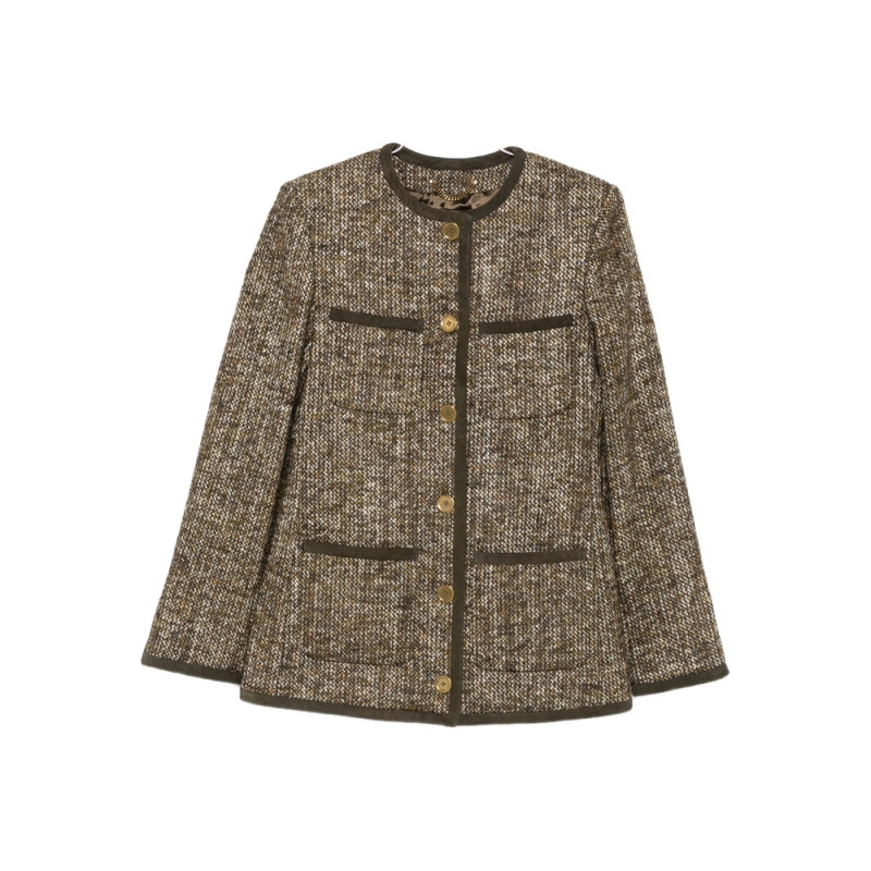 Golden Goose Tweed-pocketed Jacket