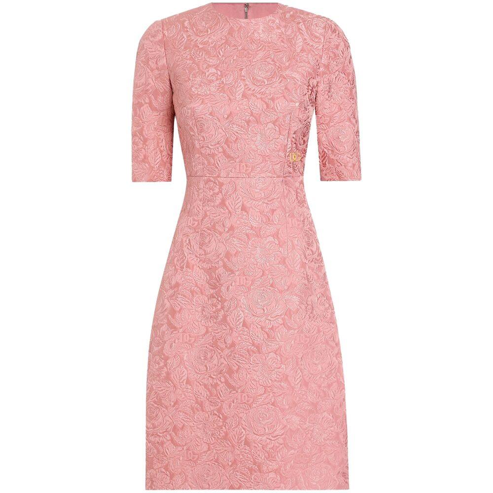 Dolce & Gabbana Floral-jacquard Midi Dress