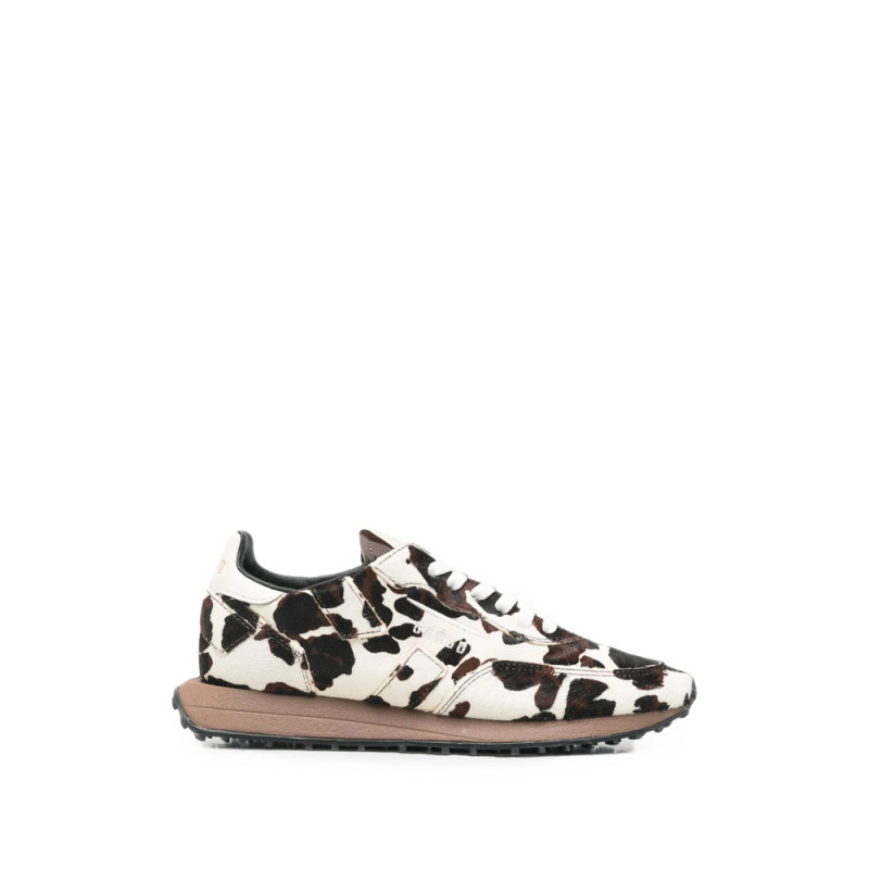 Ghoud Cow-print Calf-hair Sneakers