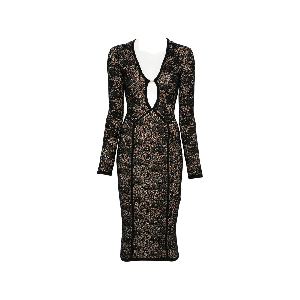 Elisabetta Franchi Long-sleeve Midi Dress