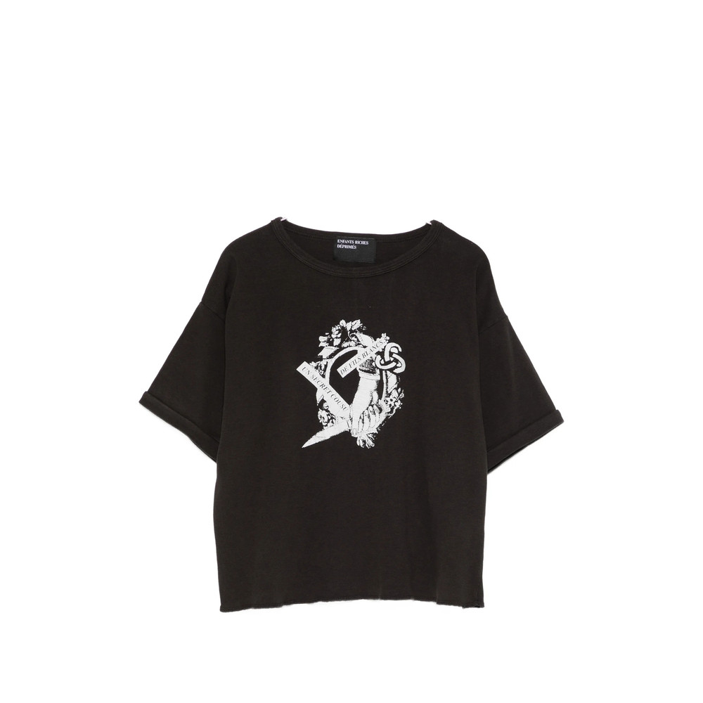 Enfants Riches Déprimés Print Raw Edge T-shirt
