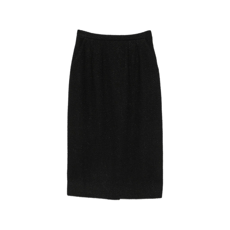 Dolce & Gabbana Bouclé-knit Pencil Midi Skirt