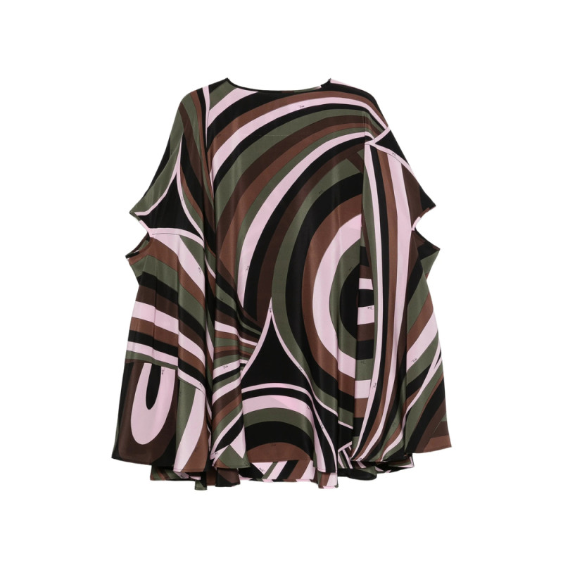 Pucci Iride-print Crepe De Chine Kaftan
