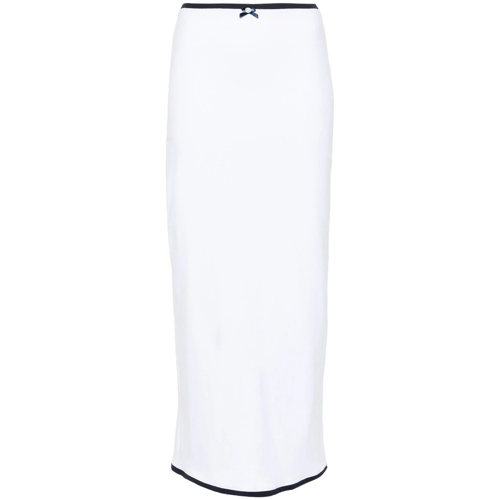 Rowen Rose Contrast-trim Maxi Skirt