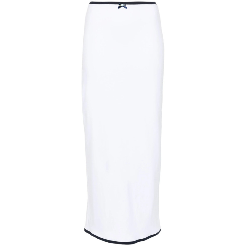 Rowen Rose Contrast-trim Maxi Skirt