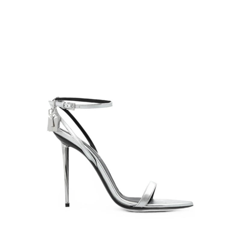 Tom Ford Padlock-detail Metallic Sandals
