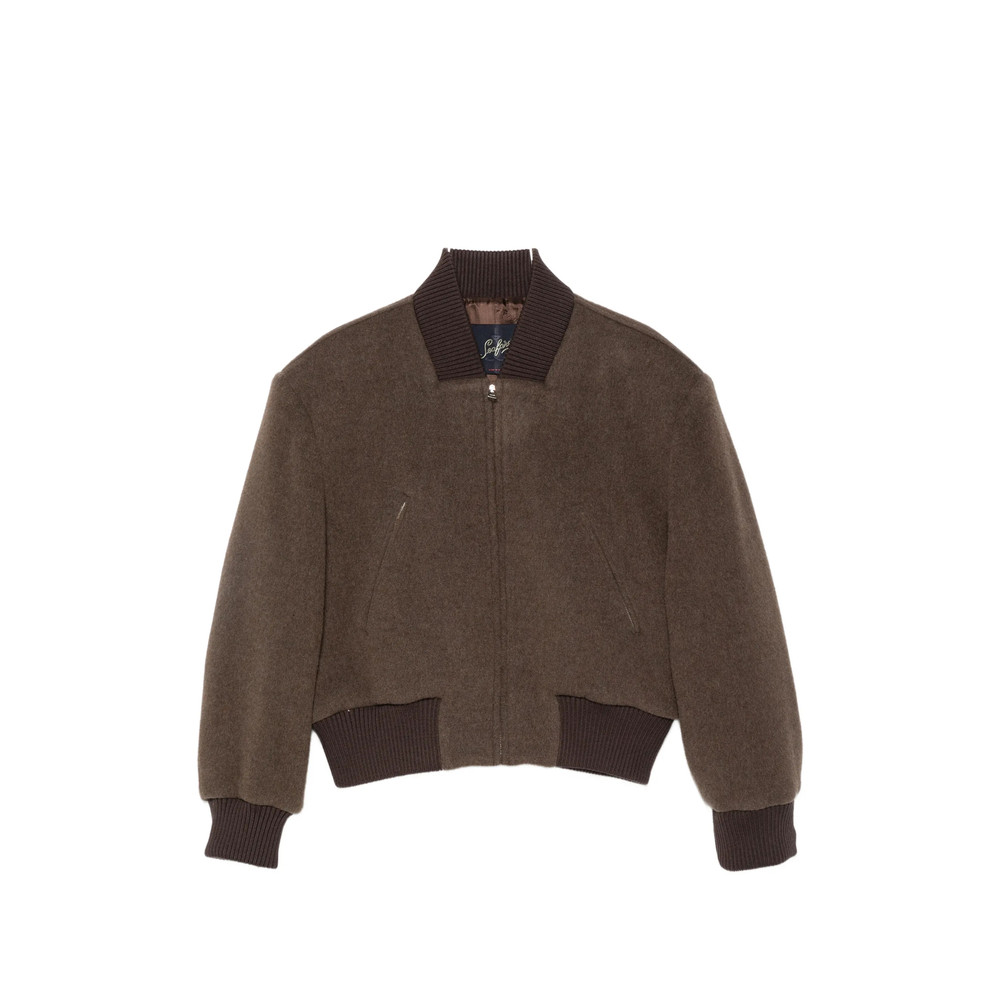 Seafarer Padded-shoulder Bomber Jacket